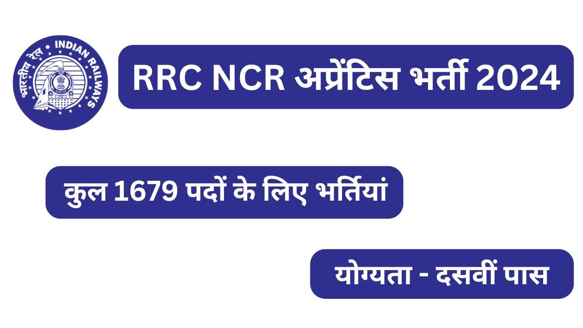 Railway NCR Apprentice Bharti 2024