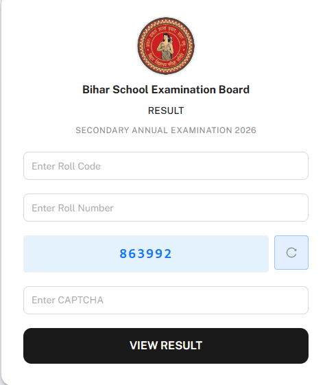 bihar Board Class 10th Result 2026